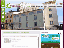 Tablet Screenshot of maison-nature-patrimoines.com